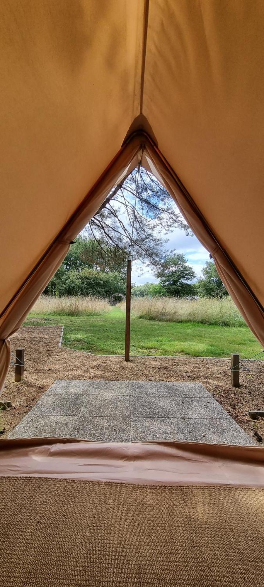 Luxury Bell Tent At Camping La Fortinerie Mouliherne Екстер'єр фото